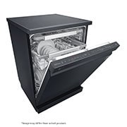 LG 14 Place QuadWash™ Dishwasher with TrueSteam™ in Matte Black Finish, DFB325HM