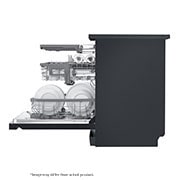 LG 14 Place QuadWash™ Dishwasher with TrueSteam™ in Matte Black Finish, DFB325HM