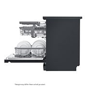 LG 14 Place QuadWash™ Dishwasher with TrueSteam™ in Matte Black Finish, DFB325HM