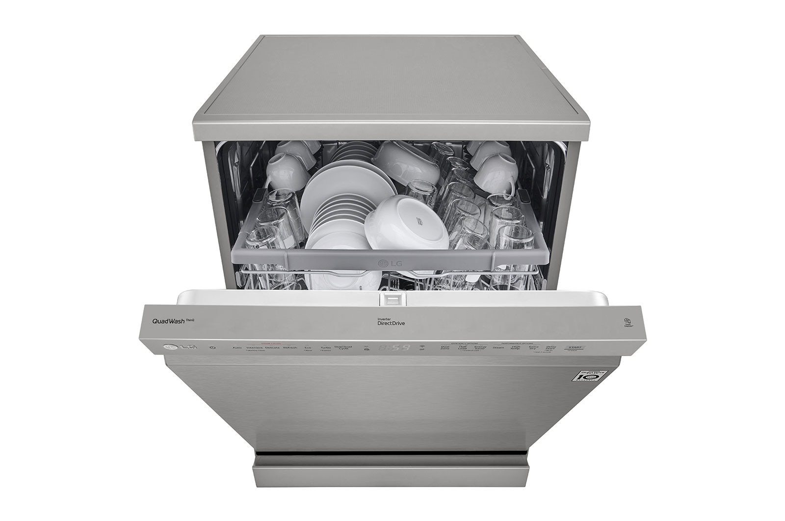 LG 14 Place QuadWash™ Dishwasher with TrueSteam™ in Stainless Finish, DFC532FP