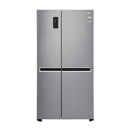 Fridge Freezers : 626L Platinum Silver Side by Side Refrigerator, Mega Capacity GC-B247SLUV