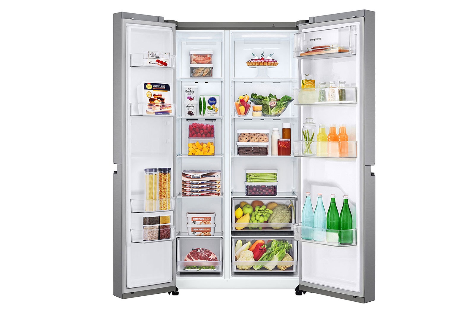 LG 643L Side by Side Fridge in Stainless Finish, GC-B257JLYL