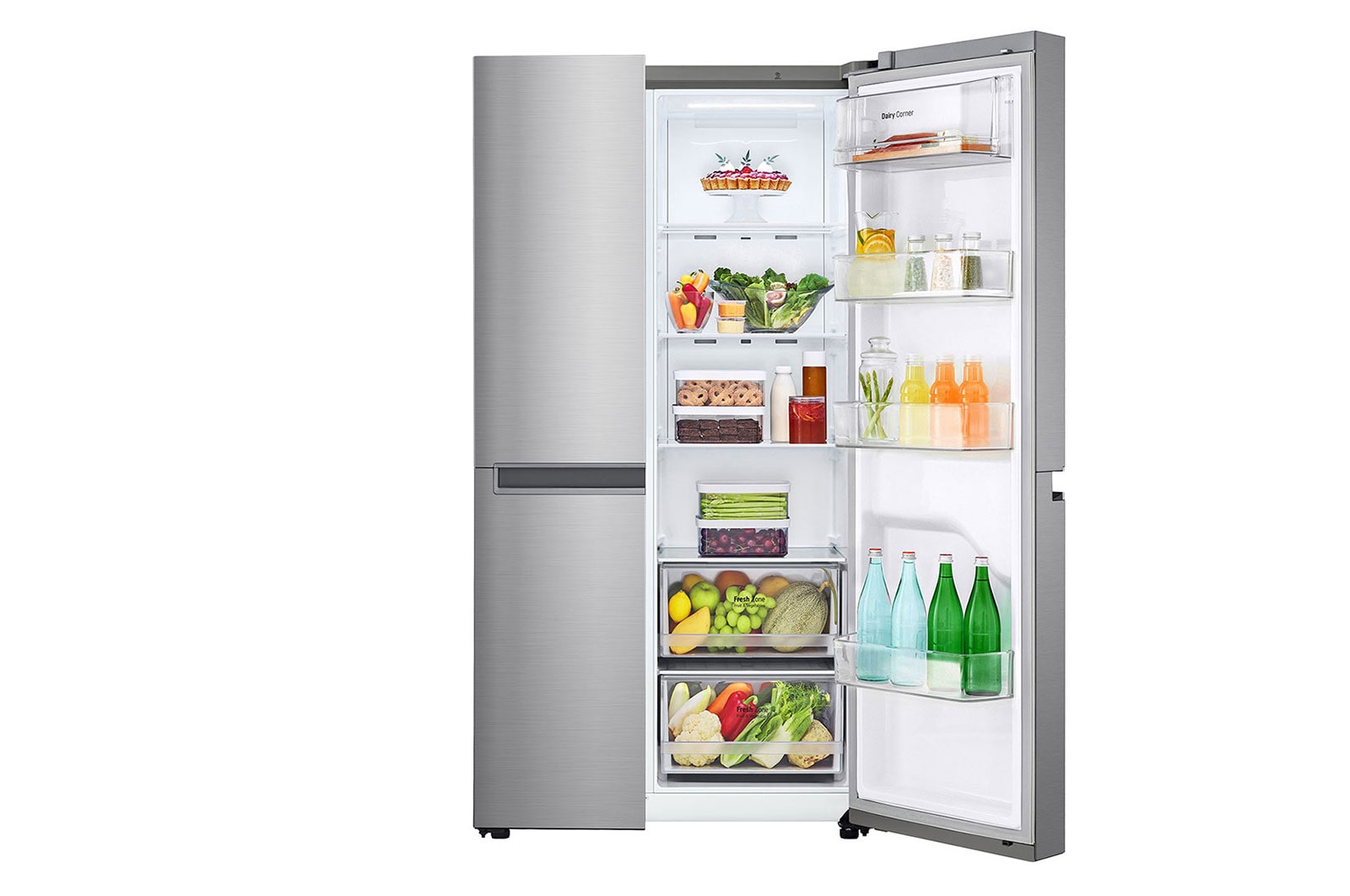 LG 643L Side by Side Fridge in Stainless Finish, GC-B257JLYL