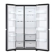 LG 647L Side-by-Side Fridge in Black Finish, GC-B257SQYL