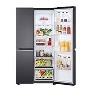 LG 647L Side-by-Side Fridge in Black Finish, GC-B257SQYL