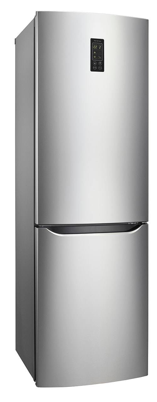 LG 312L Shiny Sliver Bottom Freezer Fridge with No Frost, GC-B409SLQK