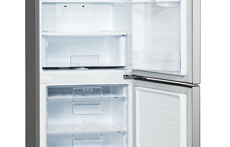 LG 312L Shiny Sliver Bottom Freezer Fridge with No Frost, GC-B409SLQK