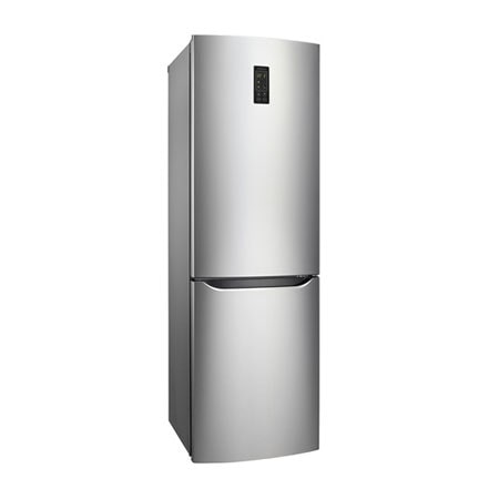 Fridge Freezers : LG 312L Shiny Sliver Bottom Freezer Fridge with No Frost GC-B409SLQK