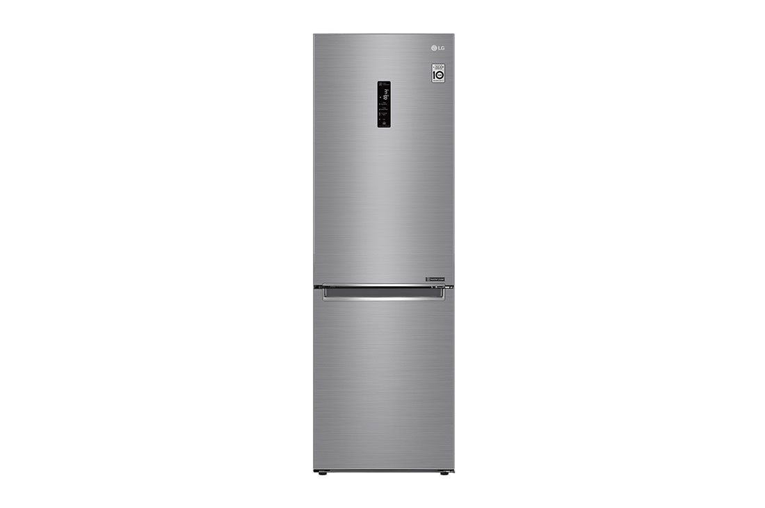 LG 341L Wide Bottom Freezer with DoorCooling⁺™ in Stainless Finish, GC-B459NLXM