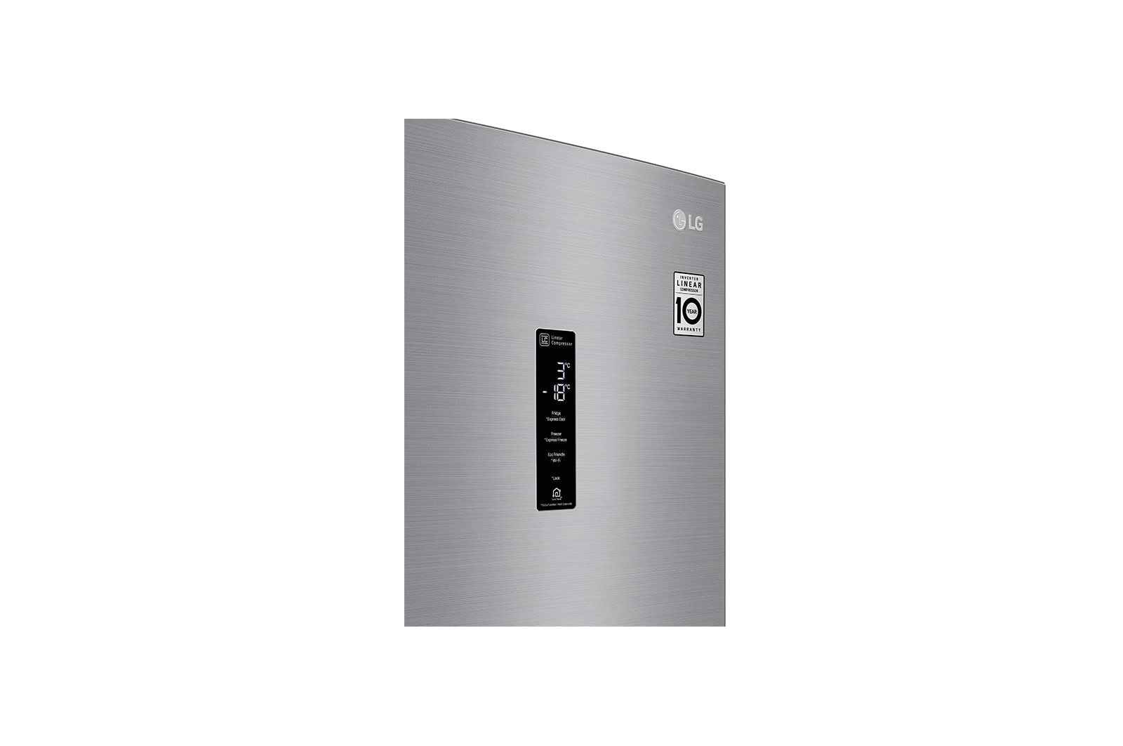 LG 341L Wide Bottom Freezer with DoorCooling⁺™ in Stainless Finish, GC-B459NLXM