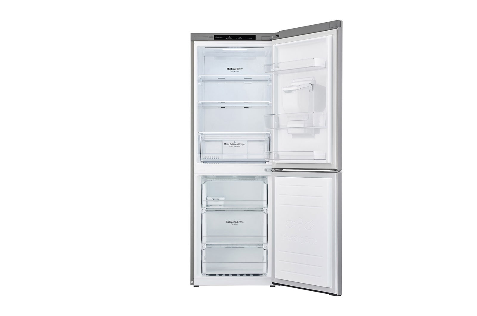 LG 301L Wide Bottom Freezer with DoorCooling⁺™  in Silver Finish, GC-F369NLJM