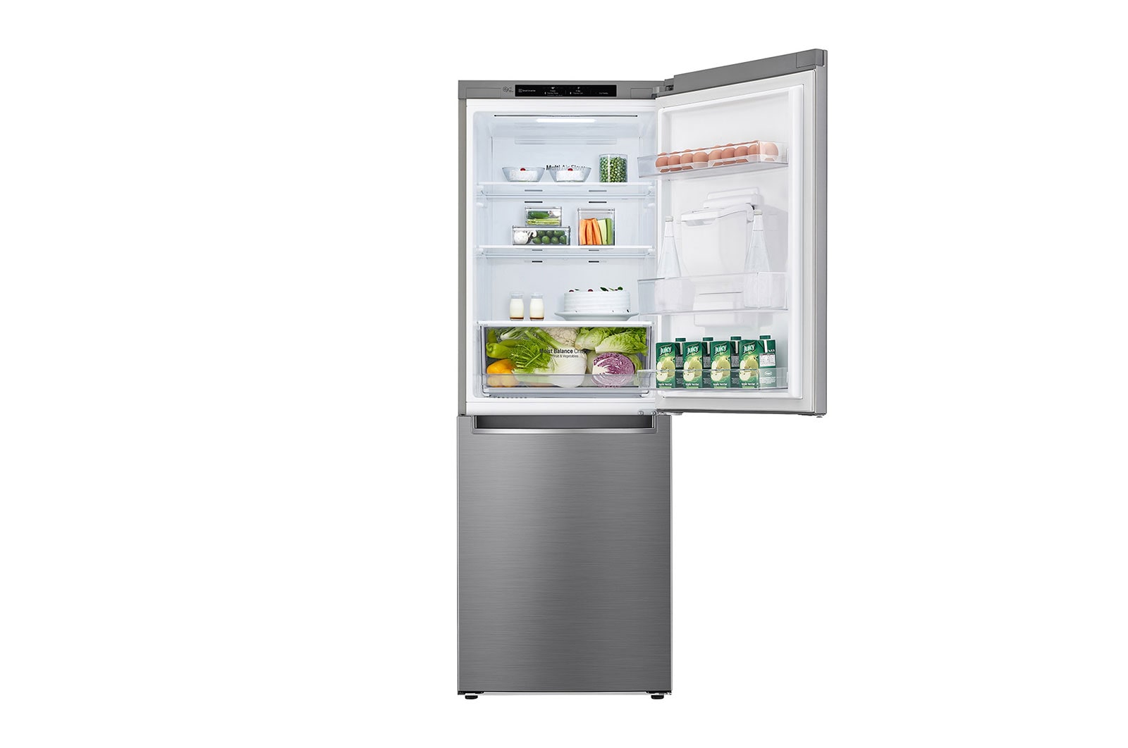 LG 301L Wide Bottom Freezer with DoorCooling⁺™  in Silver Finish, GC-F369NLJM