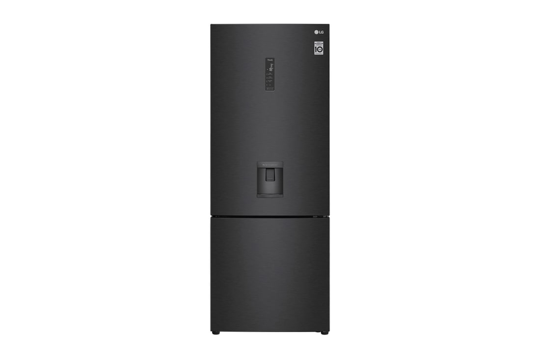 LG 446L Wide Bottom Freezer with DoorCooling⁺™  in Black Finish, GC-F569NQHM