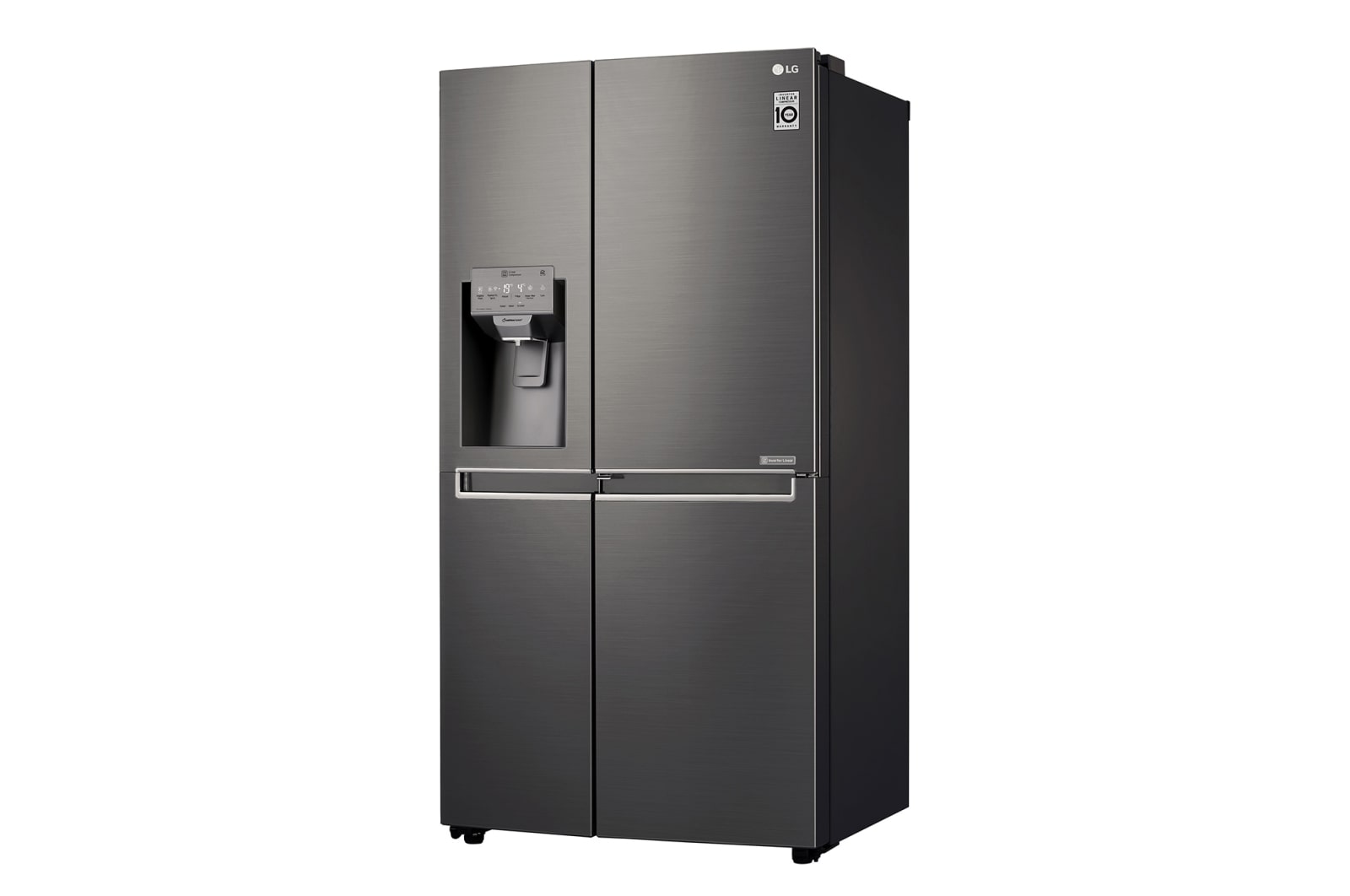 LG 665L Black Stainless Steel Side by Side Fridge, Door-in-Door™, GC-J247CKBZ