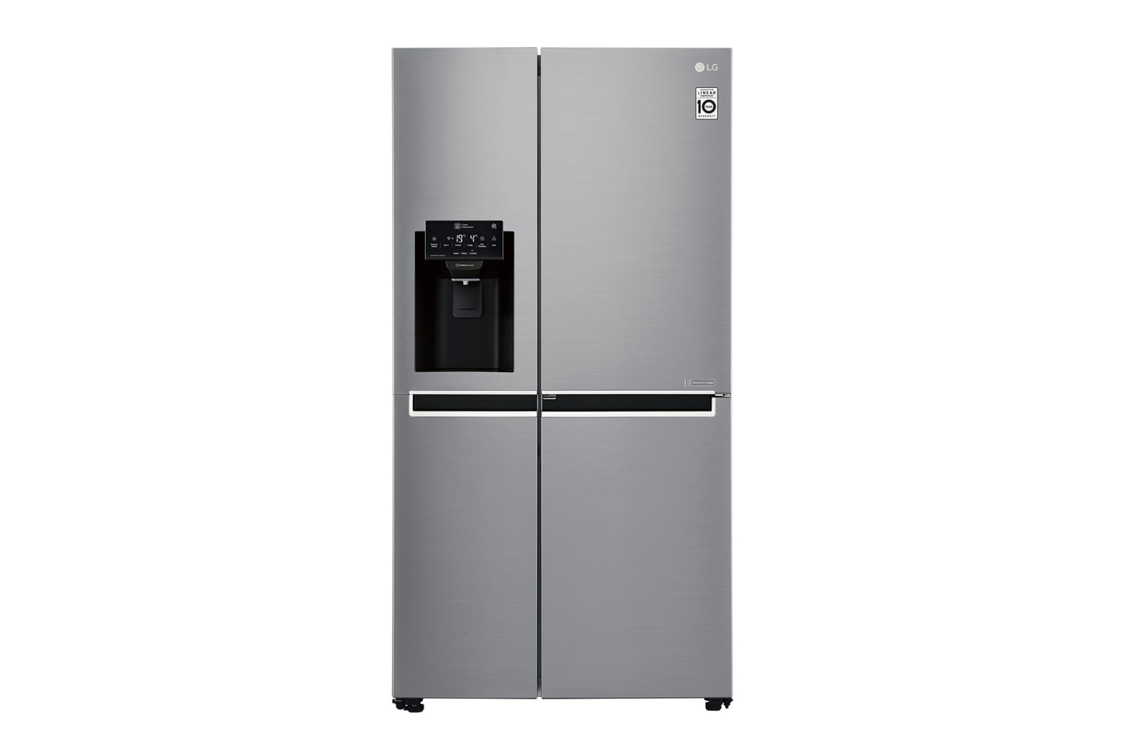 LG 668L Platinum Silver Side by Side Refrigerator, Door-in-Door™ (Non Plumbed), GC-J247SLLZ