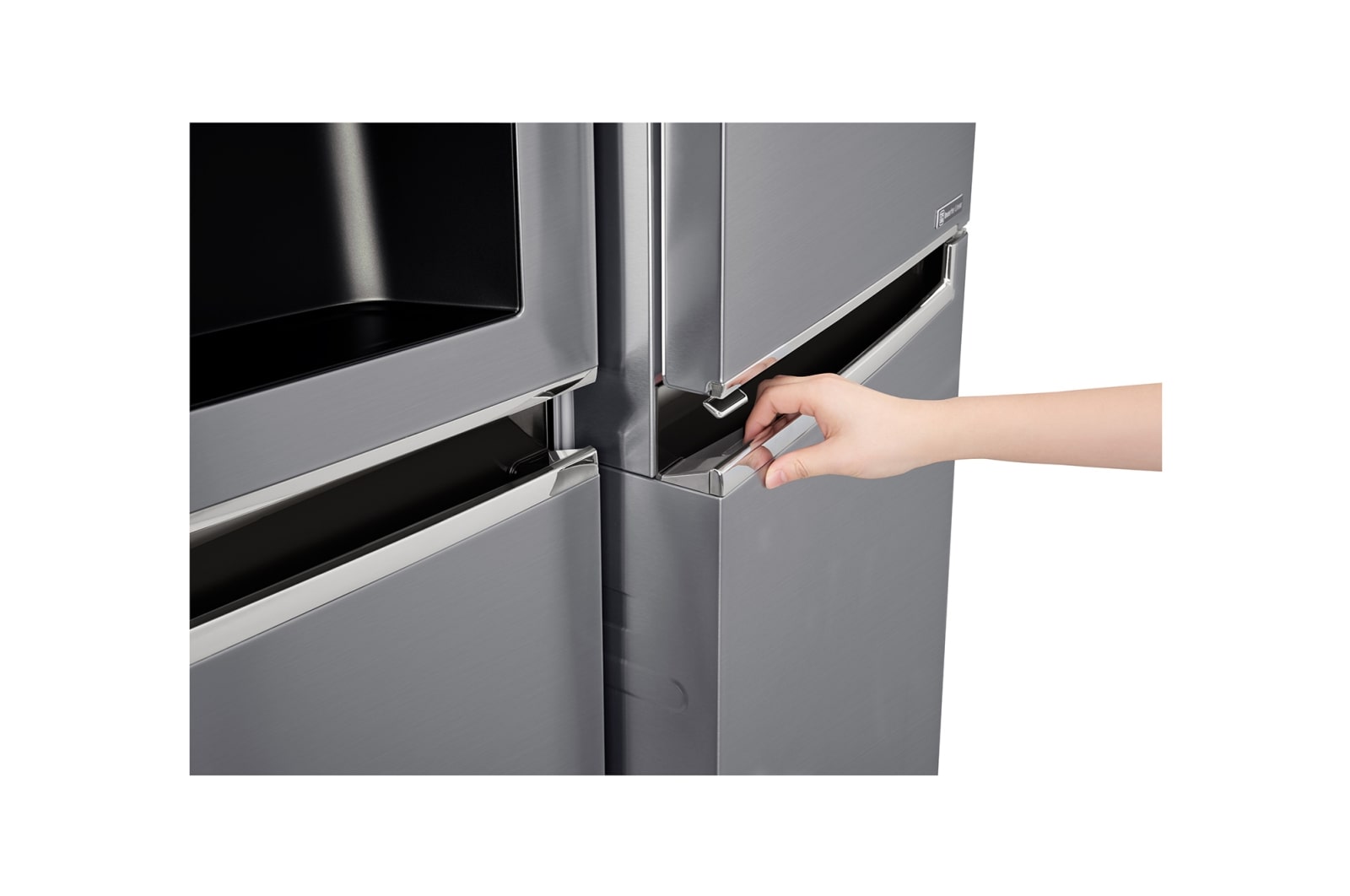 LG 668L Platinum Silver Side by Side Refrigerator, Door-in-Door™ (Non Plumbed), GC-J247SLLZ