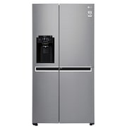 LG 601L Platinum Silver Side by Side Refrigerator, Door-In-Door™ (Plumbed), GC-J247SLUV