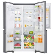 LG 601L Platinum Silver Side by Side Refrigerator, Door-In-Door™ (Plumbed), GC-J247SLUV