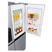 LG 601L Platinum Silver Side by Side Refrigerator, Door-In-Door™ (Plumbed), GC-J247SLUV