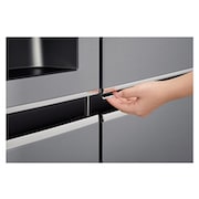 LG 601L Platinum Silver Side by Side Refrigerator, Door-In-Door™ (Plumbed), GC-J247SLUV