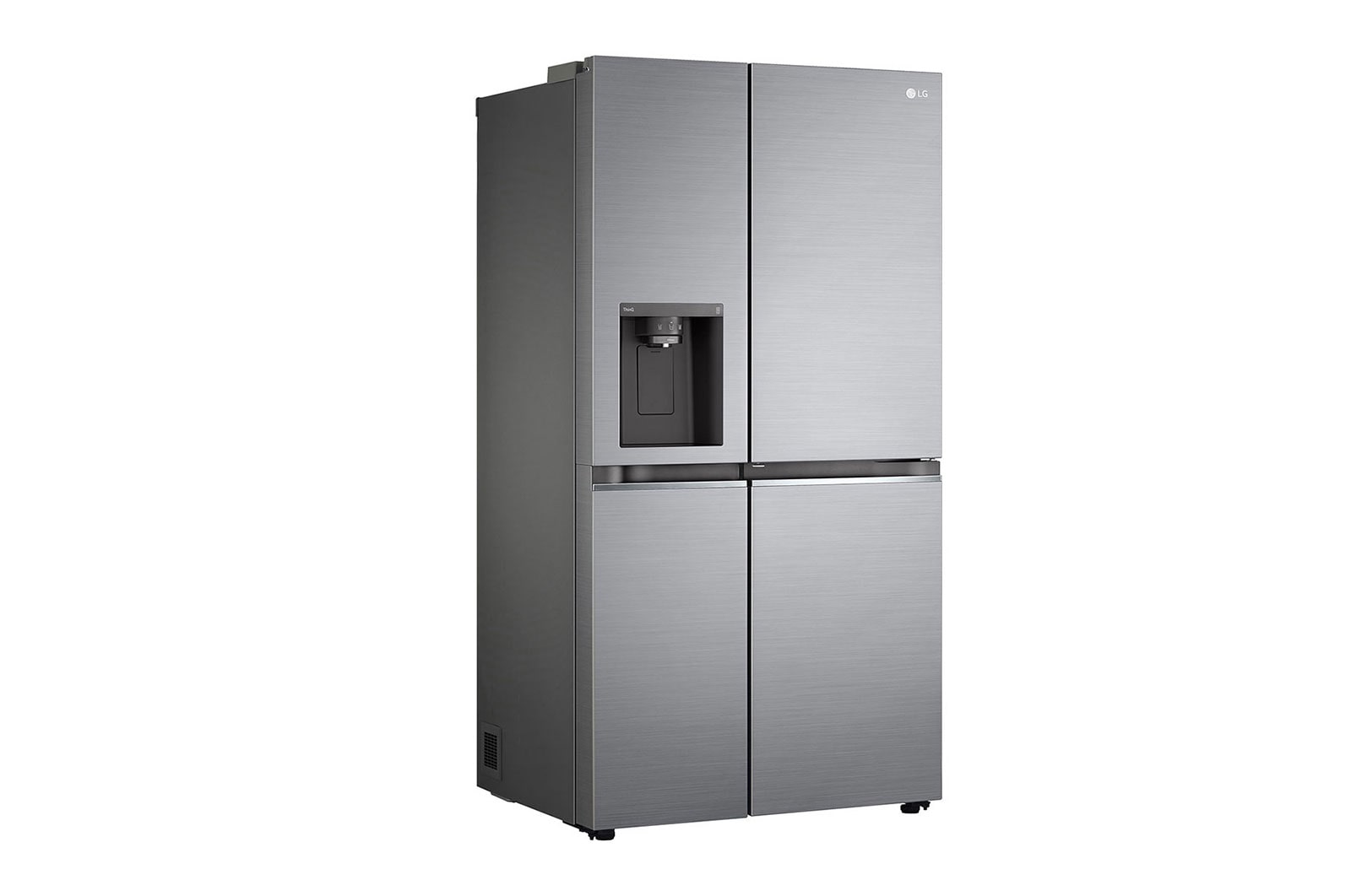 LG 617L Door-in-Door Non Plumbed Side by Side Fridge with Uvnano™ Water Dispenser in Stainless Finish, GC-J257SLRS