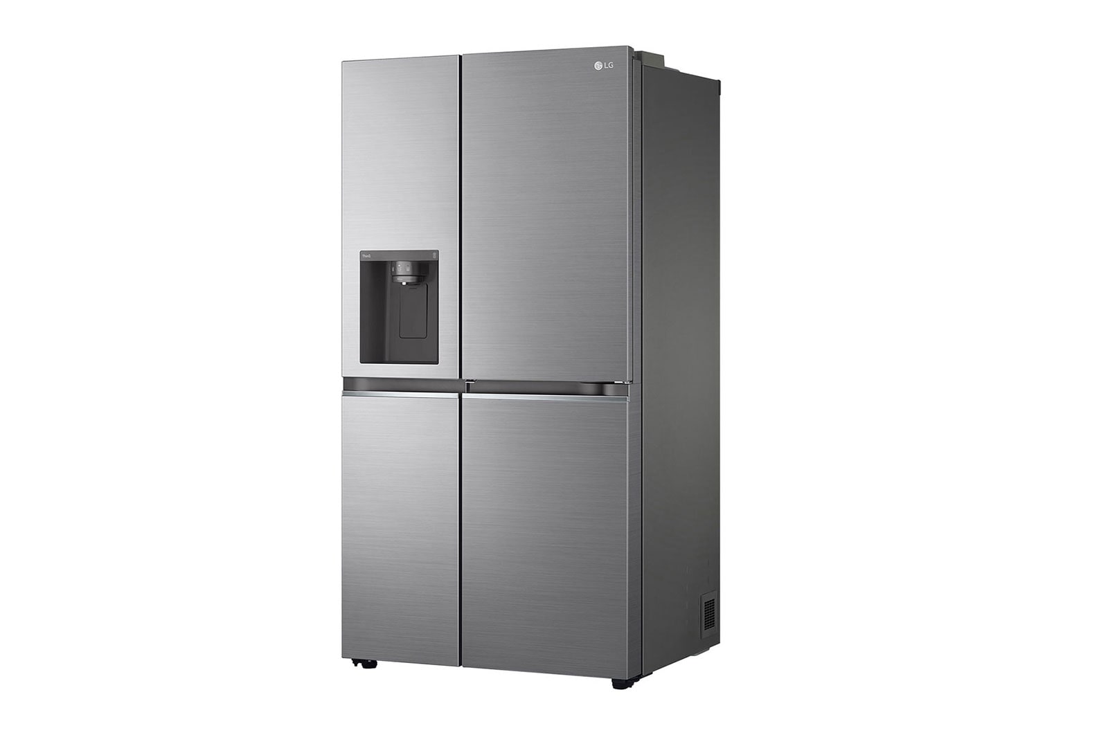 LG 617L Door-in-Door Non Plumbed Side by Side Fridge with Uvnano™ Water Dispenser in Stainless Finish, GC-J257SLRS