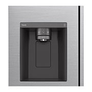 LG 617L Door-in-Door Non Plumbed Side by Side Fridge with Uvnano™ Water Dispenser in Stainless Finish, GC-J257SLRS