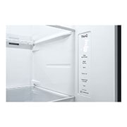 LG 617L Door-in-Door Non Plumbed Side by Side Fridge with Uvnano™ Water Dispenser in Stainless Finish, GC-J257SLRS