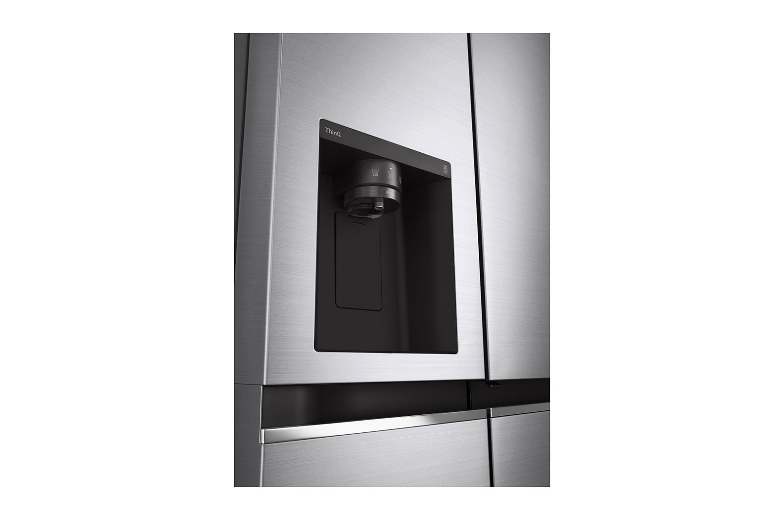 LG 611L Door-in-Door Side by Side Fridge with Uvnano™ in Stainless Finish, GC-J257SLSS