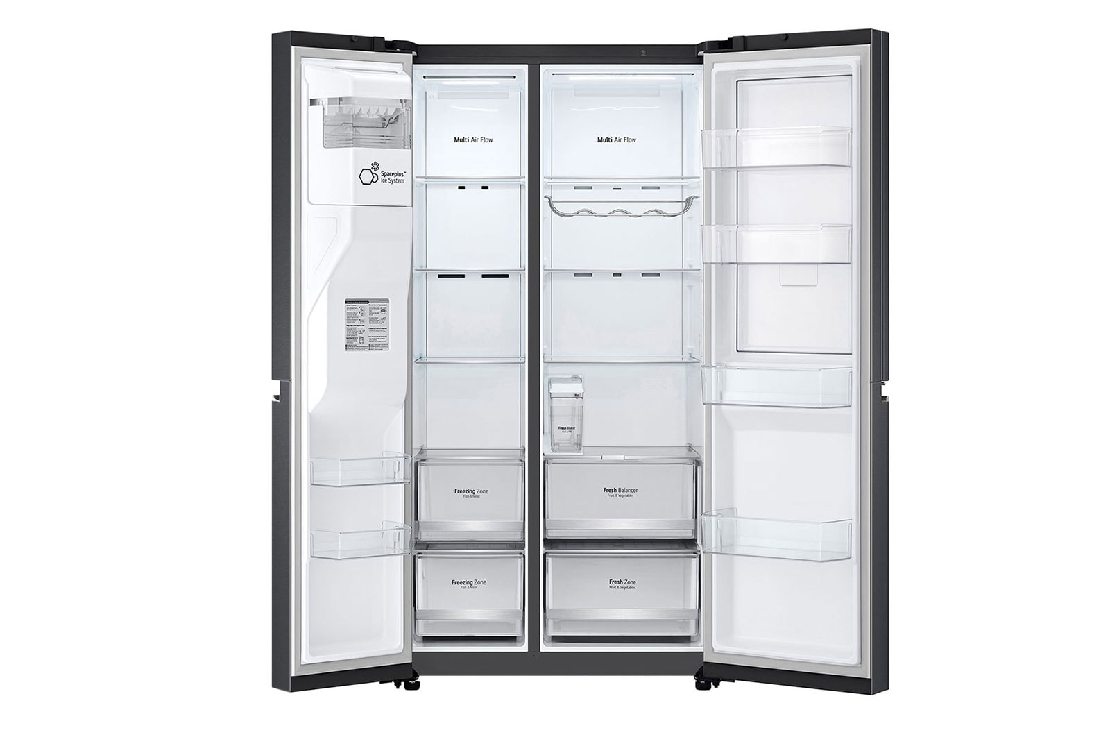 LG Side by Side Refrigerator with Uvnano™ - GC-J257SQ2W, GC-J257SQ2W