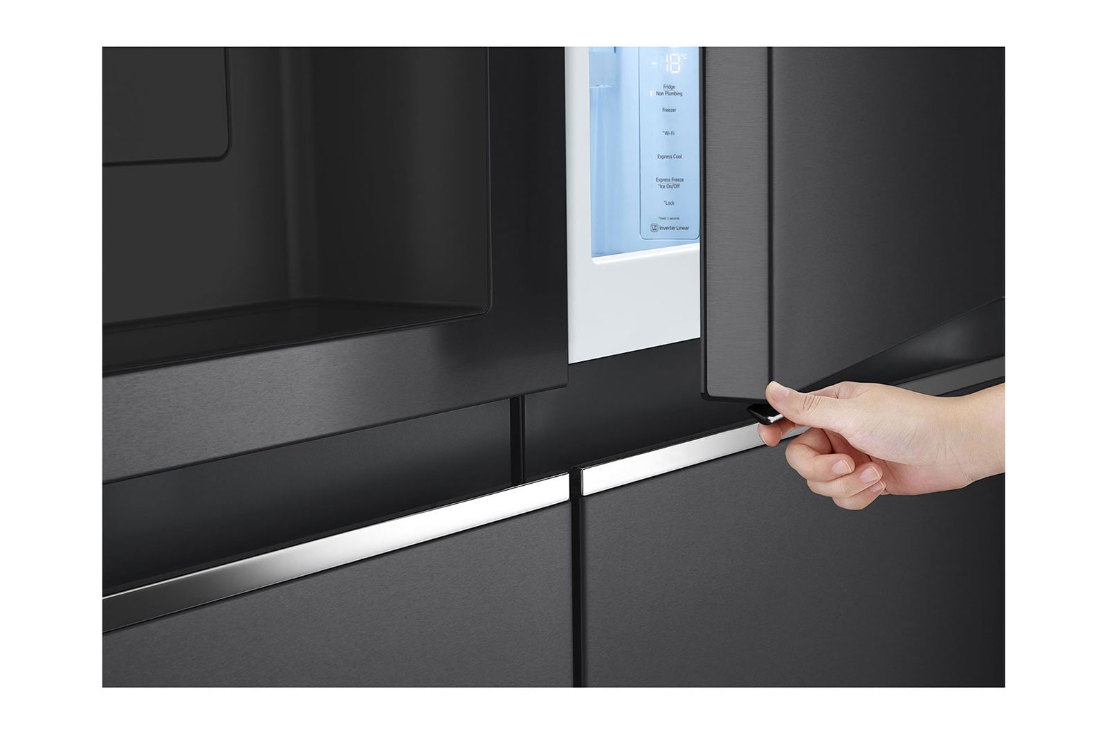 LG Side by Side Refrigerator with Uvnano™ - GC-J257SQ2W, GC-J257SQ2W