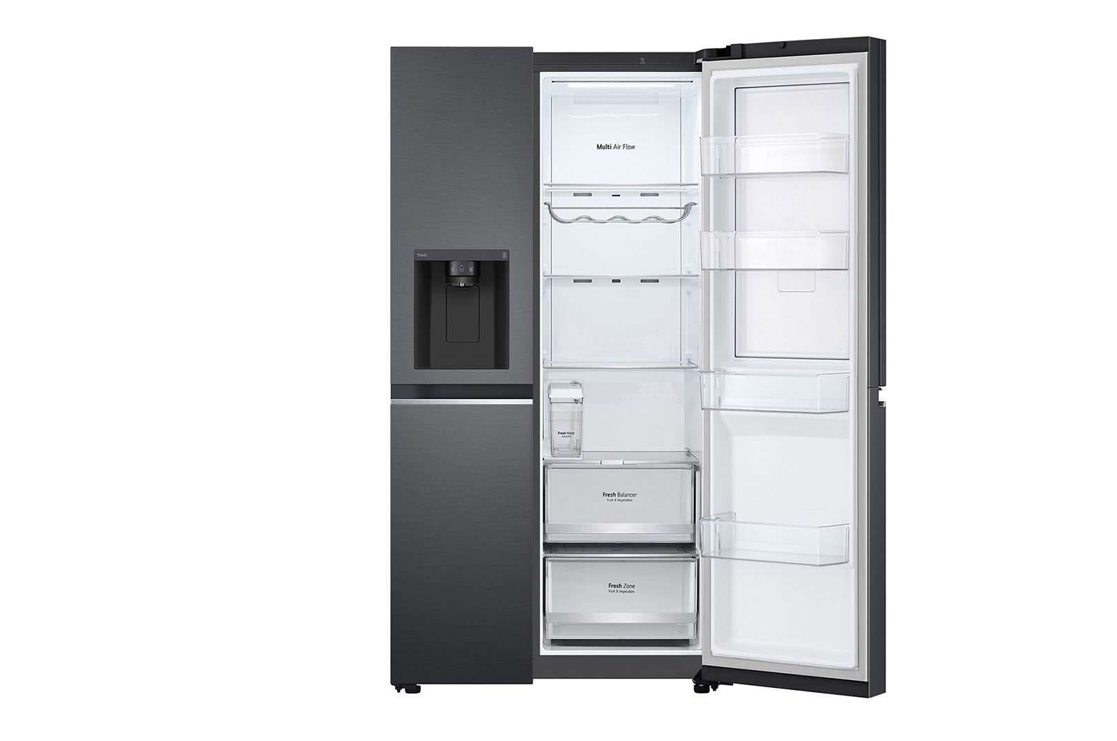 LG Side by Side Refrigerator with Uvnano™ - GC-J257SQ2W, GC-J257SQ2W