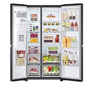 LG Side by Side Refrigerator with Uvnano™ - GC-J257SQ2W, GC-J257SQ2W