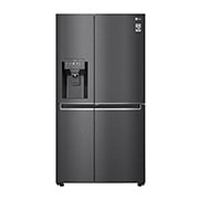 LG 761L Black Stainless Steel Side by Side Fridge, Door-in-Door™, GC-J297CQAL