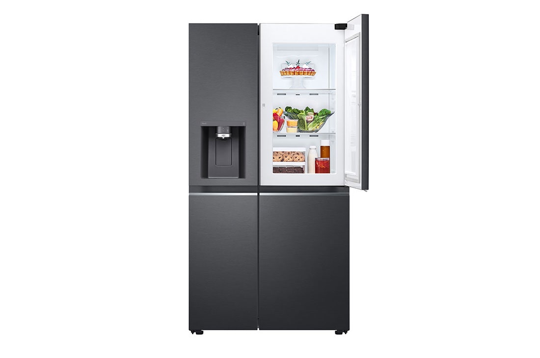 LG 674L Matte Black Door-In-Door Fridge - GC-J307CQFS, GC-J307CQFS