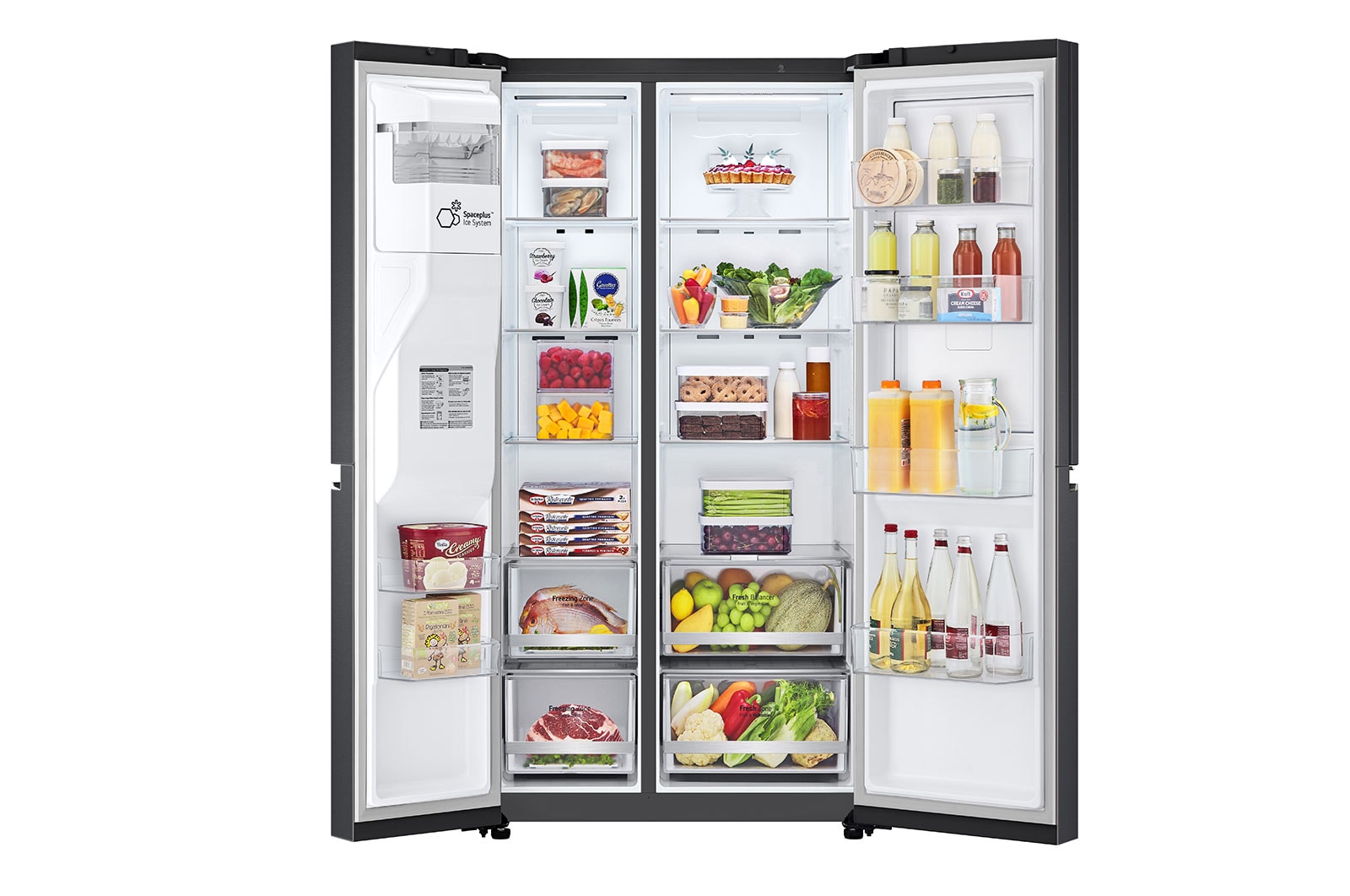 LG 674L Matte Black Door-In-Door Fridge - GC-J307CQFS, GC-J307CQFS