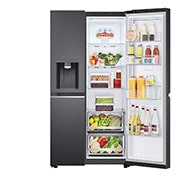 LG 674L Matte Black Door-In-Door Fridge - GC-J307CQFS, GC-J307CQFS