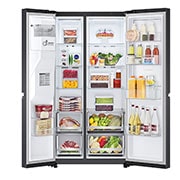 LG 674L Matte Black Door-In-Door Fridge - GC-J307CQFS, GC-J307CQFS