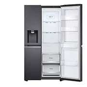 LG 674L Matte Black Door-In-Door Fridge - GC-J307CQFS, GC-J307CQFS