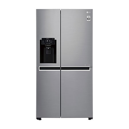 Fridge Freezers : 600L Platinum Silver Side by Side Refrigerator, Mega Capacity GC-L247SLUV