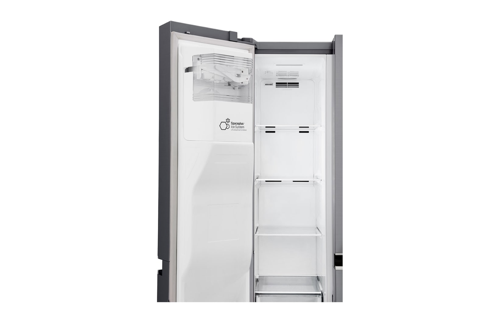 LG 601L Platinum Silver Side by Side Refrigerator, Mega Capacity, GC-L247SLUV