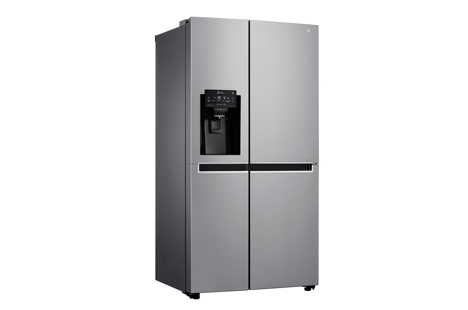 LG 601L Platinum Silver Side by Side Refrigerator, Mega Capacity, GC-L247SLUV