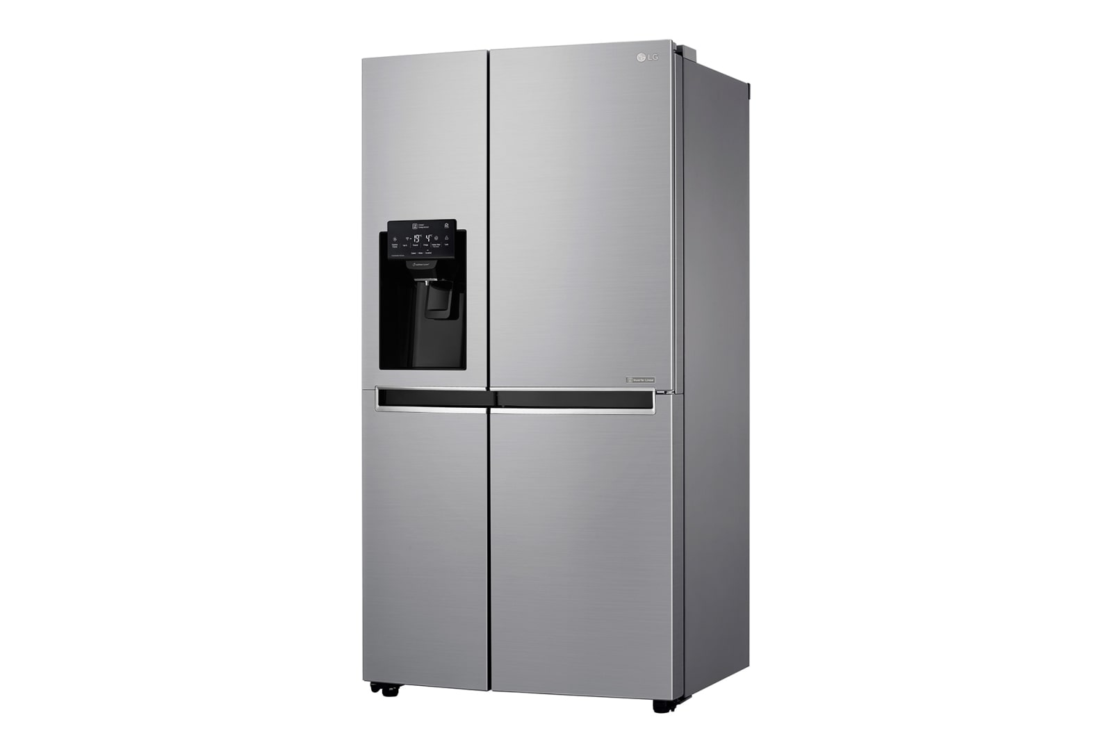 LG 601L Platinum Silver Side by Side Refrigerator, Mega Capacity, GC-L247SLUV