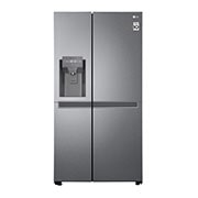 LG Side by Side Refrigerator, Platinum Silver, Smart Inverter Compressor, GC-L257JLYL