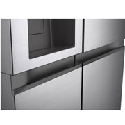 LG 617L Non Plumbed Side by Side Fridge in Stainless Finish, GC-L257SLXL