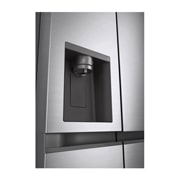 LG 617L Non Plumbed Side by Side Fridge in Stainless Finish, GC-L257SLXL