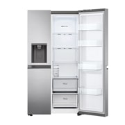 LG 617L Non Plumbed Side by Side Fridge in Stainless Finish, GC-L257SLXL