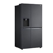 LG 611L Side by Side Fridge with Uvnano™ Ice & Water Dispenser in Black Finish, GC-L257SQSL