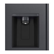 LG 611L Side by Side Fridge with Uvnano™ Ice & Water Dispenser in Black Finish, GC-L257SQSL