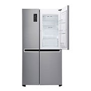 LG 626L Platinum Silver Side by Side Refrigerator, Door-in-Door™, GC-M247SLUV